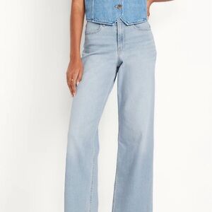 Old Navy Light Blue Wide Leg Jeans